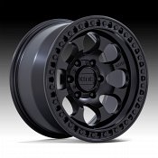 KMC KM550 Riot SBL Satin Black Custom Truck Wheels